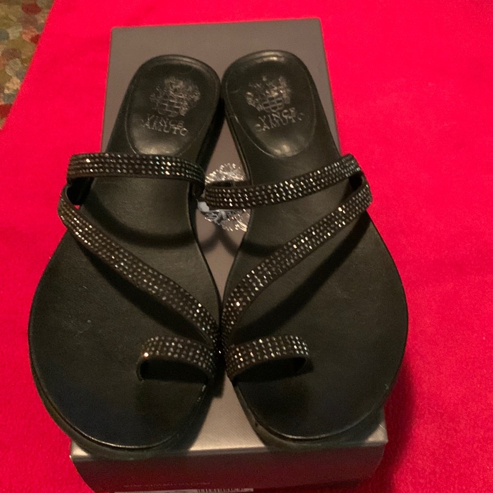 Black w/rhinestone Vince Camuto Evian sandal